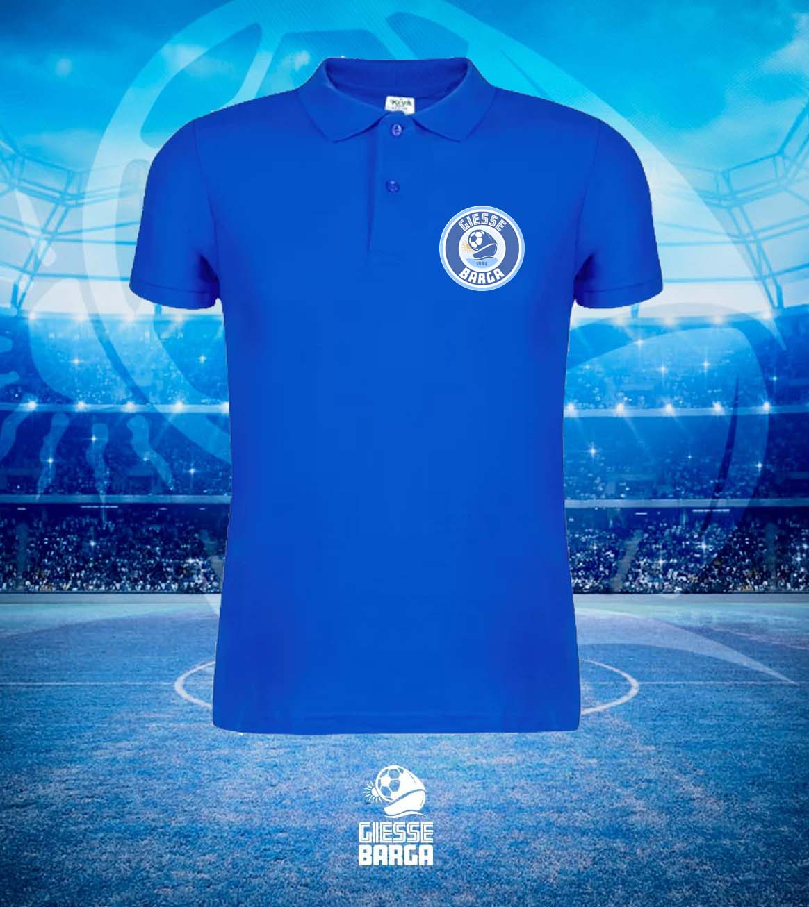 Polo Blu Logo GIESSE