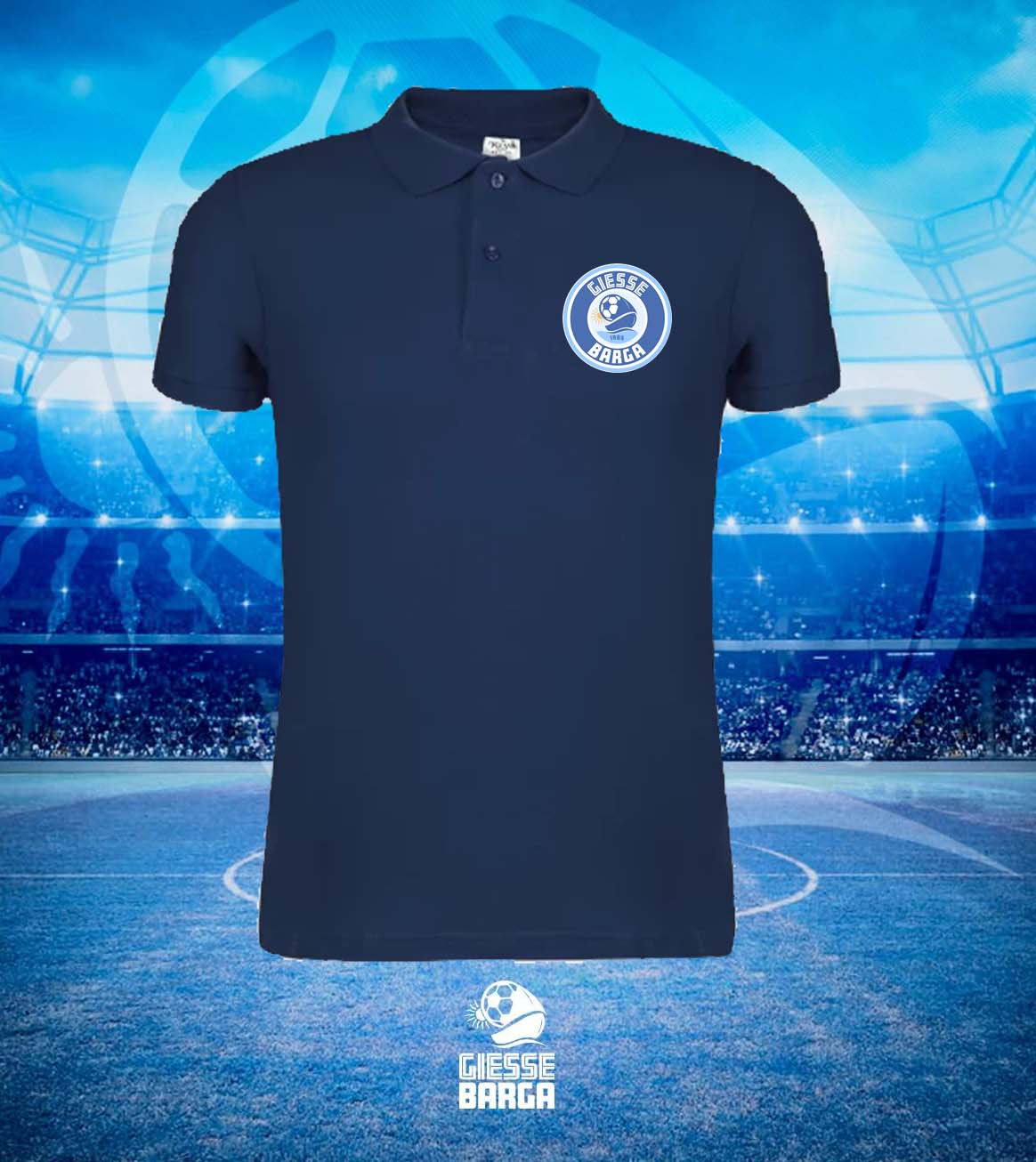Polo Navy Logo GIESSE