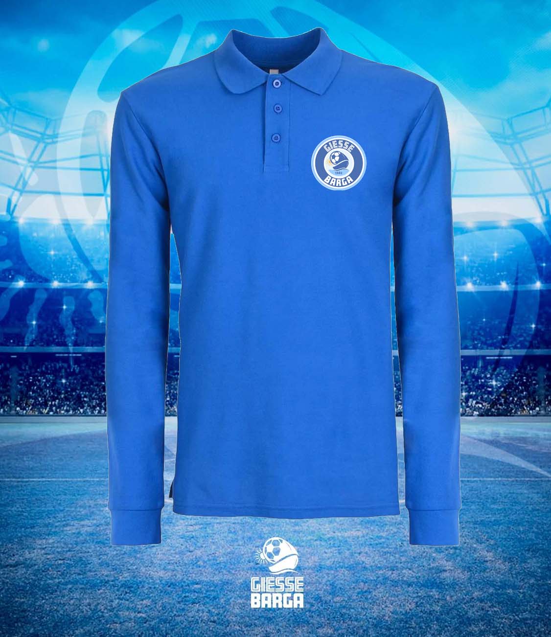 Polo Manica Lunga Blu GIESSE