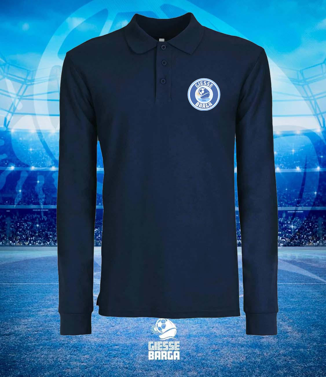 Polo Manica Lunga Navy GIESSE